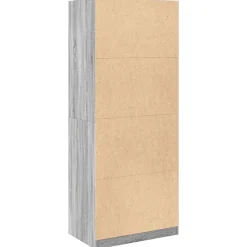 Garde-robe sonoma gris 80x50x200 cm bois d'ingénierie vidaXL