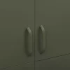 Garde-robe Vert olive 90x50x180 cm Acier vidaXL