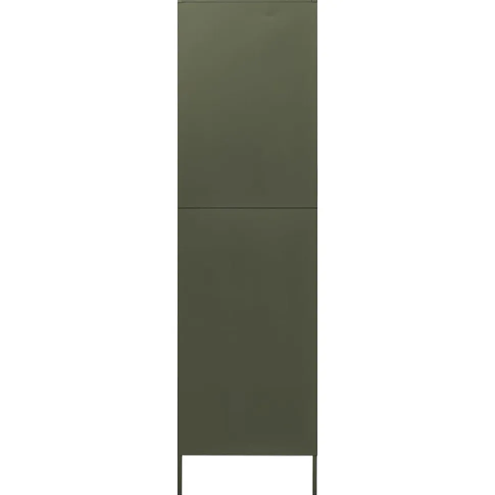 Garde-robe Vert olive 90x50x180 cm Acier vidaXL