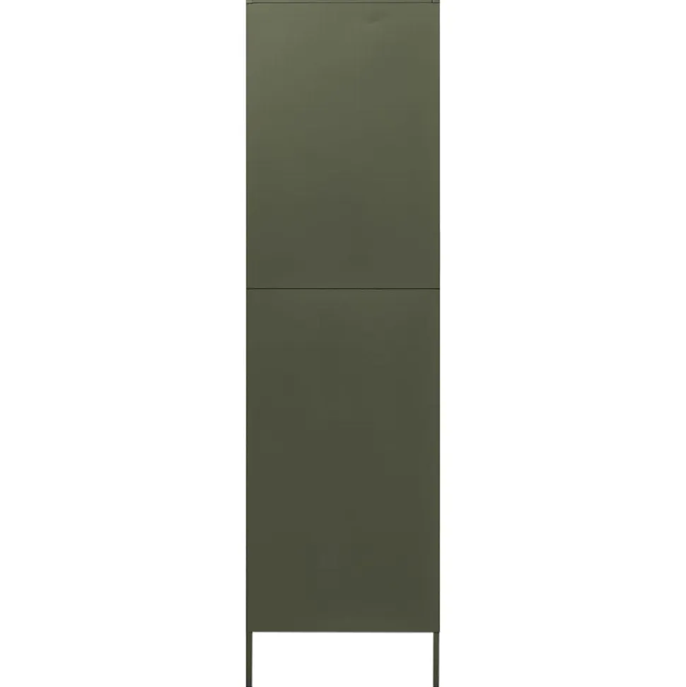 Garde-robe Vert olive 90x50x180 cm Acier vidaXL