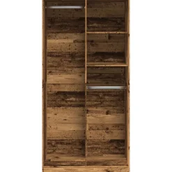 Garde-robe vieux bois 100x50x200 cm bois d'ingénierie vidaXL