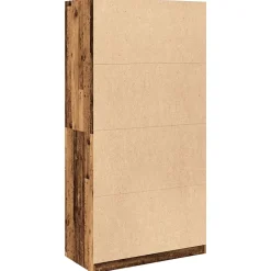 Garde-robe vieux bois 100x50x200 cm bois d'ingénierie vidaXL