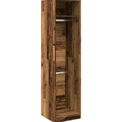 Garde-robe vieux bois 50x50x200 cm bois d'ingénierie vidaXL