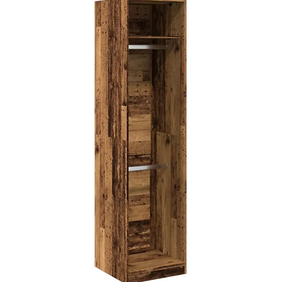 Garde-robe vieux bois 50x50x200 cm bois d'ingénierie vidaXL