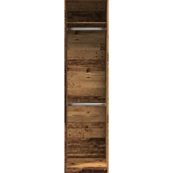 Garde-robe vieux bois 50x50x200 cm bois d'ingénierie vidaXL