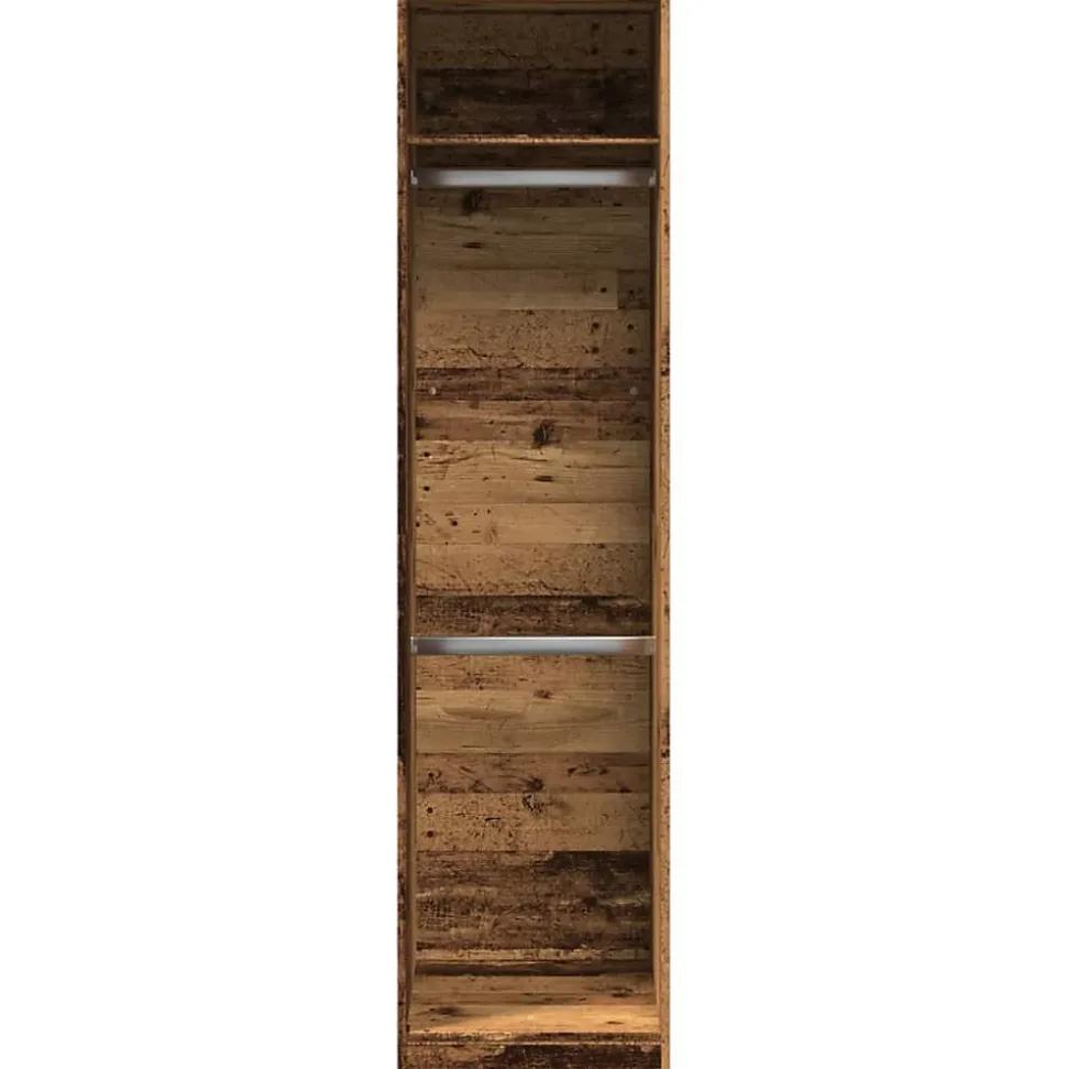 Garde-robe vieux bois 50x50x200 cm bois d'ingénierie vidaXL