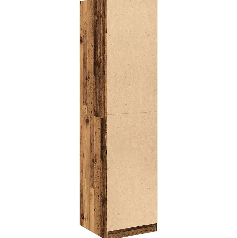Garde-robe vieux bois 50x50x200 cm bois d'ingénierie vidaXL