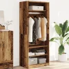 Garde-robe vieux bois 80x50x200 cm bois d'ingénierie vidaXL