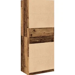 Garde-robe vieux bois 80x50x200 cm bois d'ingénierie vidaXL