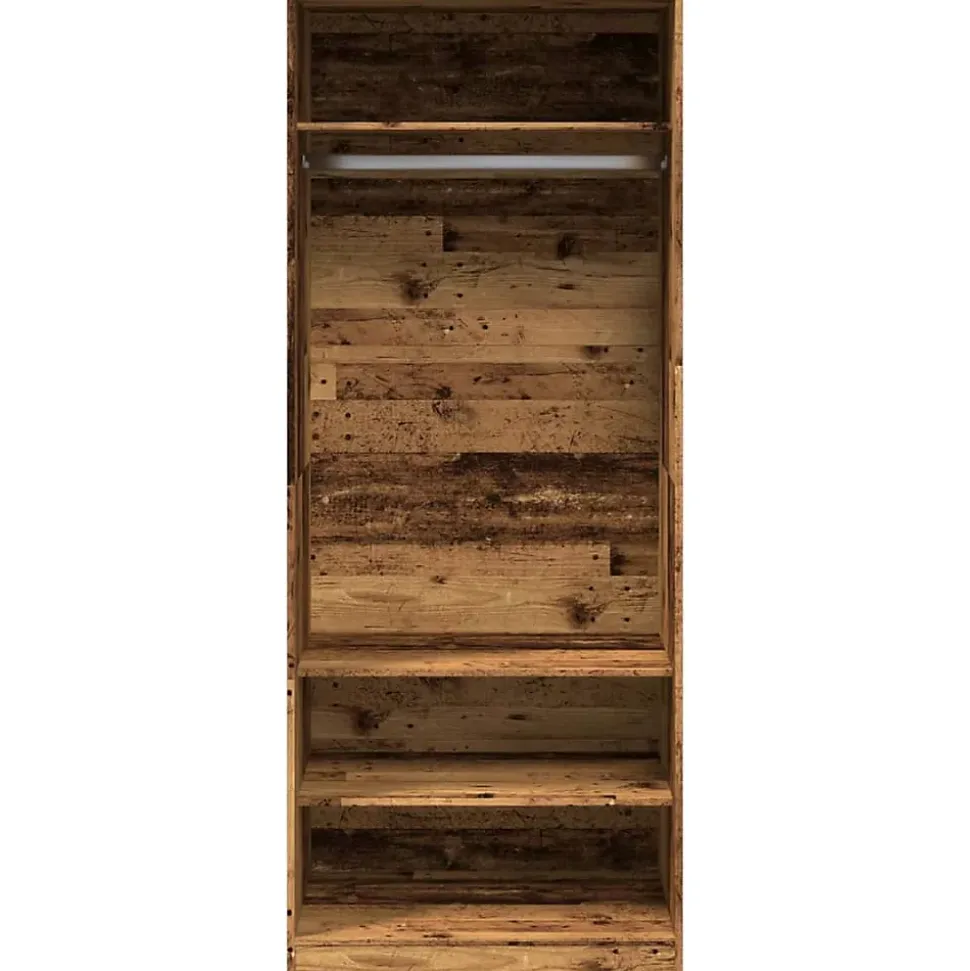 Garde-robe vieux bois 80x50x200 cm bois d'ingénierie vidaXL
