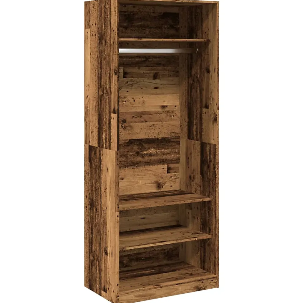 Garde-robe vieux bois 80x50x200 cm bois d'ingénierie vidaXL