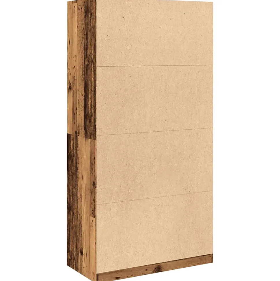Garde-robe vieux bois 100x50x200 cm bois d'ingénierie vidaXL