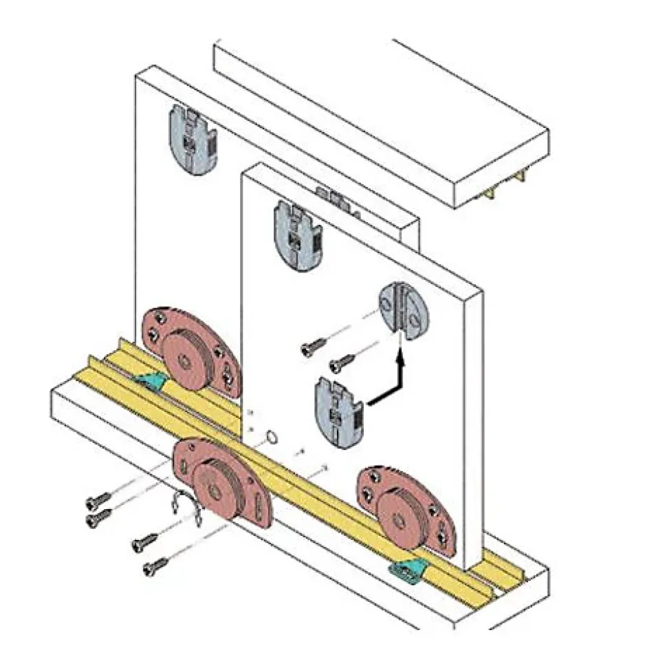 Garniture série 320 pour porte 40kg - KOBLENZ - 0320 10