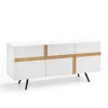 Ginger Buffet 3 portes (180x80 H cm) en Mélamine Blanc
