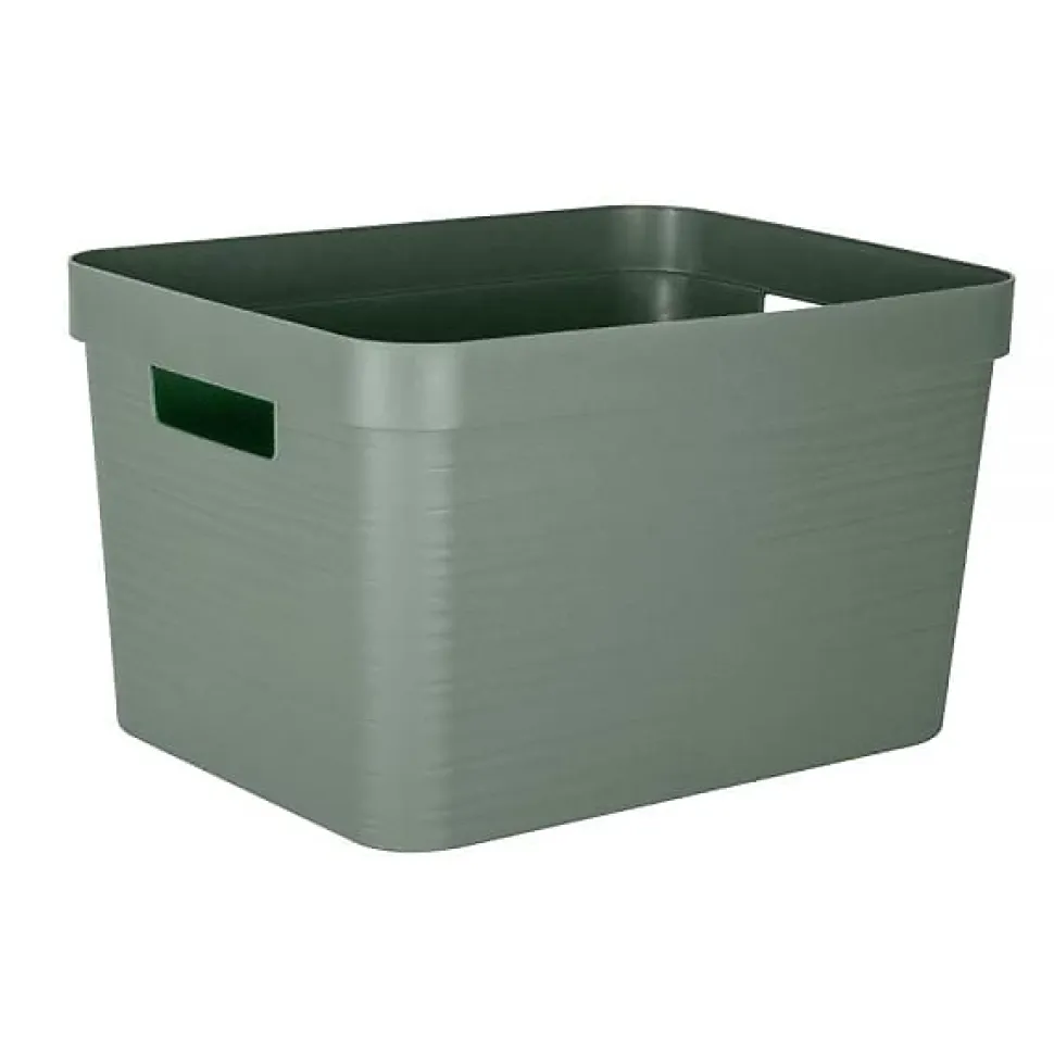 Grand Bac de rangement moderne 30 litres EDA - Vert