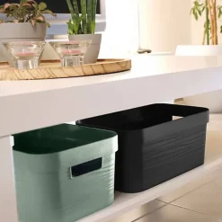 Grand Bac de rangement moderne 30 litres EDA - Vert