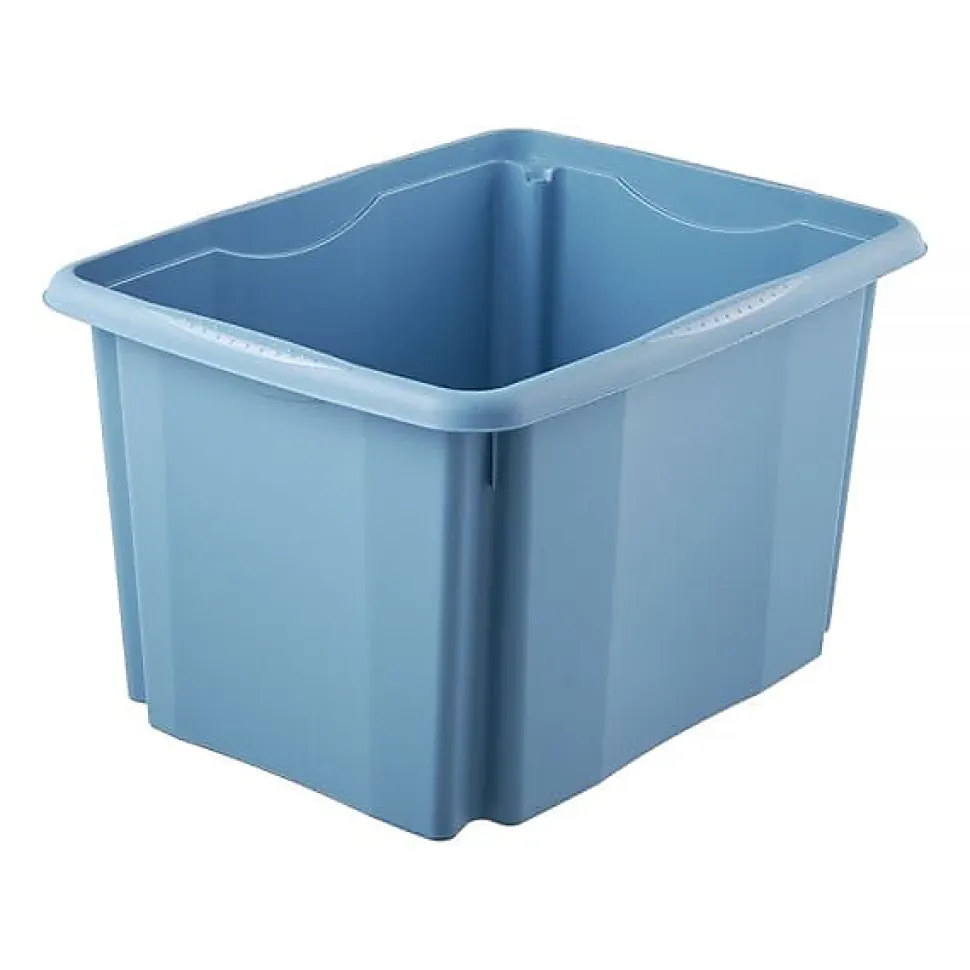 Grand Bac en plastique recyclé 45 litres - Bleu Outremer