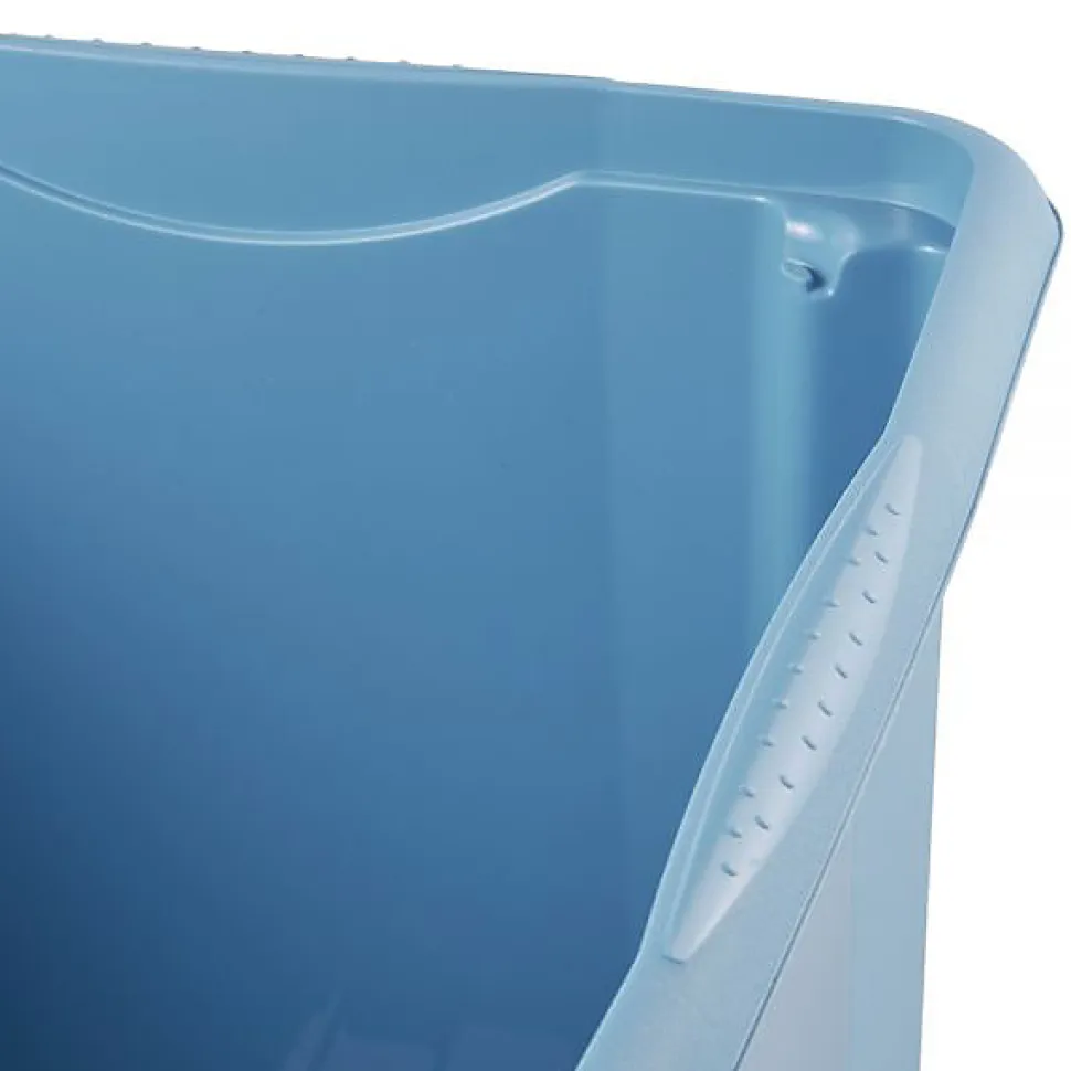 Grand Bac en plastique recyclé 45 litres - Bleu Outremer
