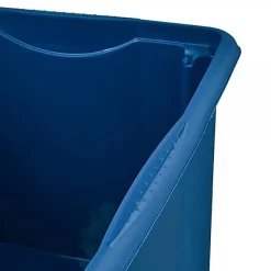 Grand Bac en plastique recyclé 45 litres - Bleu