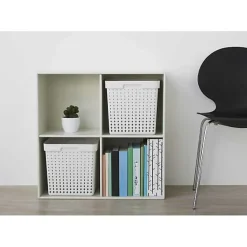 Grand Panier de rangement en Plastique Recyclé XL - Bleu