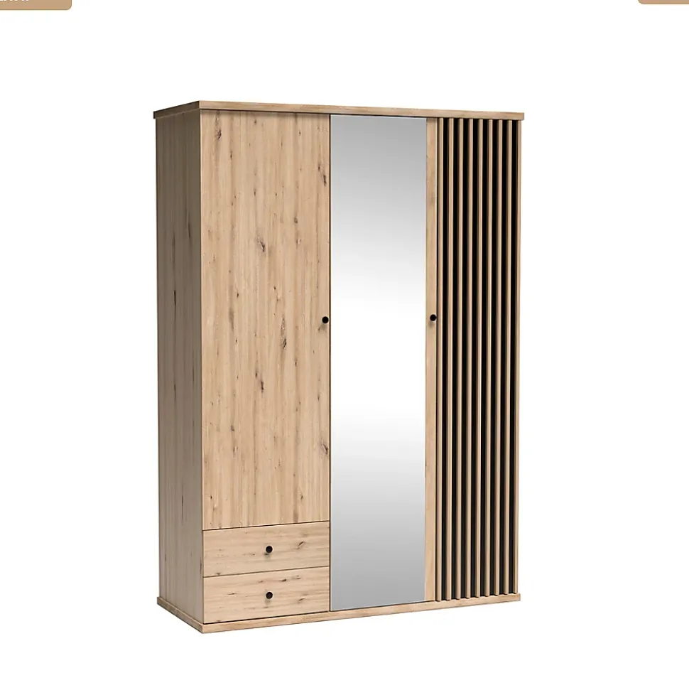 Grande armoire avec miroir - L.150 x H.213 x P.60 cm - KAVI