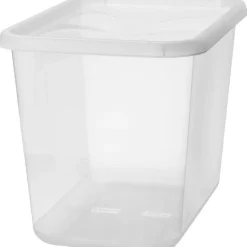 Grande Boîte de rangement transparente 60 litres Basic XL