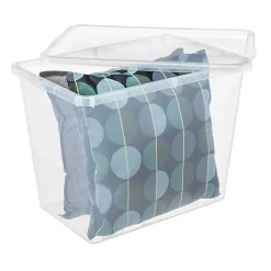 Grande Boîte de rangement transparente 80 litres Basic Box