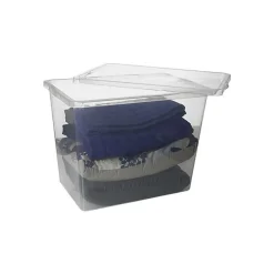 Grande Boîte de rangement transparente 80 litres Basic Box
