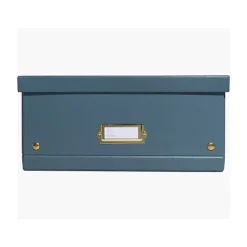 Grande Boîte de rangement en Carton A3+ Neo Deco - Bleu