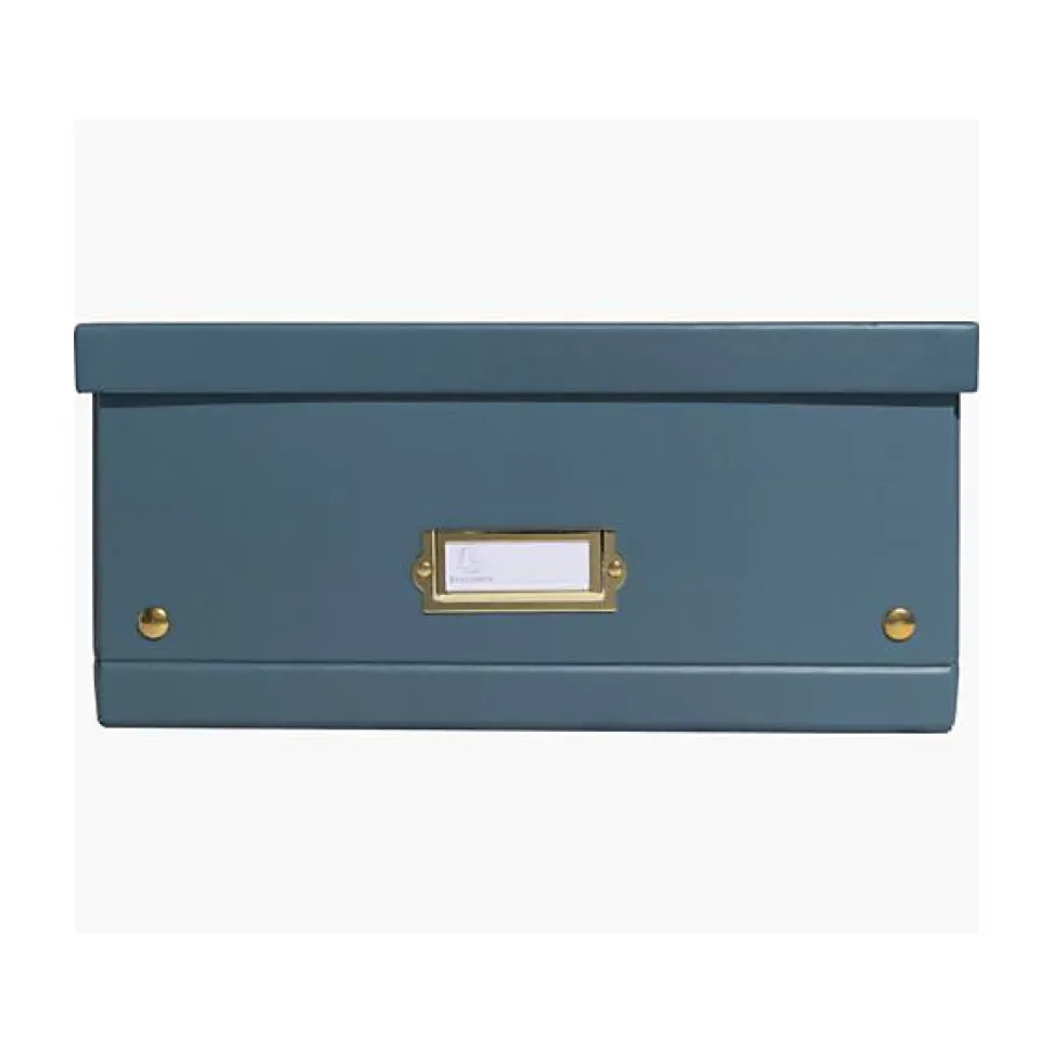 Grande Boîte de rangement en Carton A3+ Neo Deco - Bleu