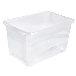 Grande Boîte de rangement Multi Usages 52 litres - Transparent