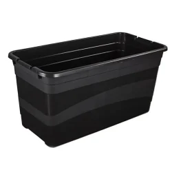 Grande Boîte de rangement noire 83 litres - Rouge