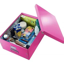 Grande Boîte en Carton avec couvercle format A3+ Multi Usages - Noir