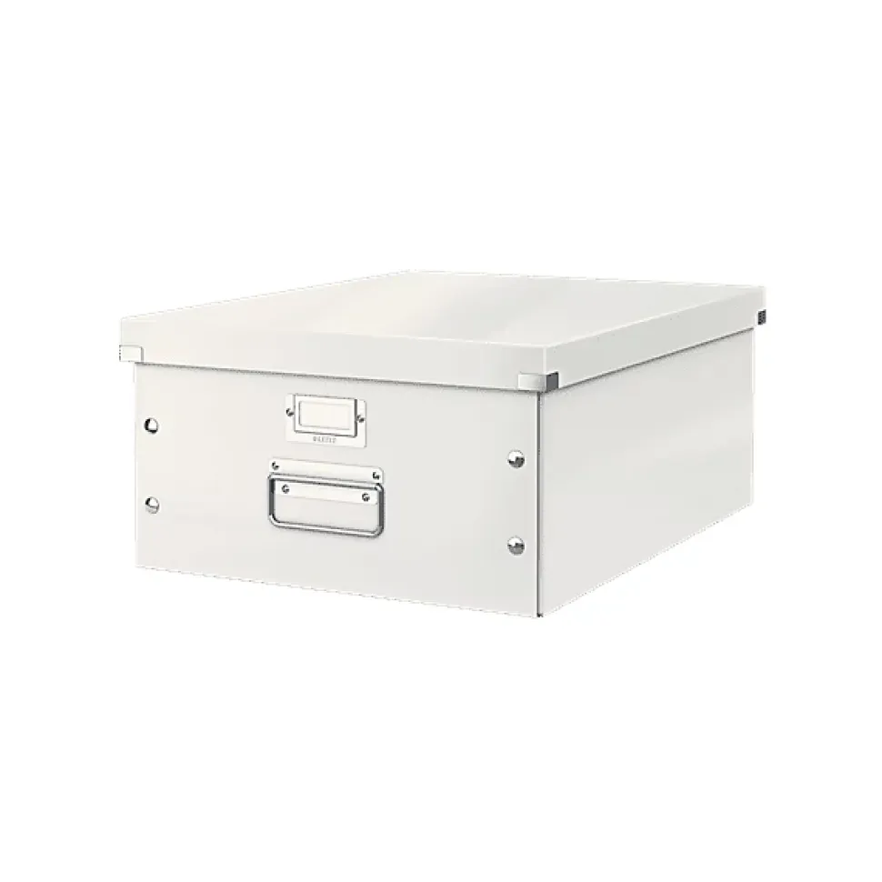 Grande Boîte en Carton avec couvercle format A3+ Multi Usages - Blanc