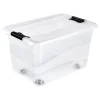 Grande Boîte transparente à roulettes pour ranger les jouets