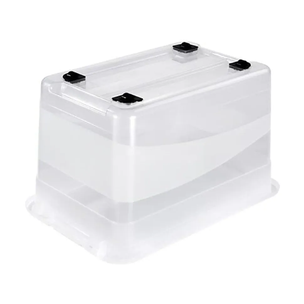 Grande Boîte transparente à roulettes pour ranger les jouets