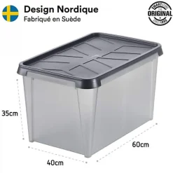 Grande Caisse de stockage Etanche Hermétique 55 litres