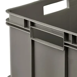 Grande Caisse empilable en plastique recyclé 54 litres - Gris