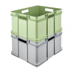 Grande Caisse empilable en plastique recyclé 54 litres - Vert