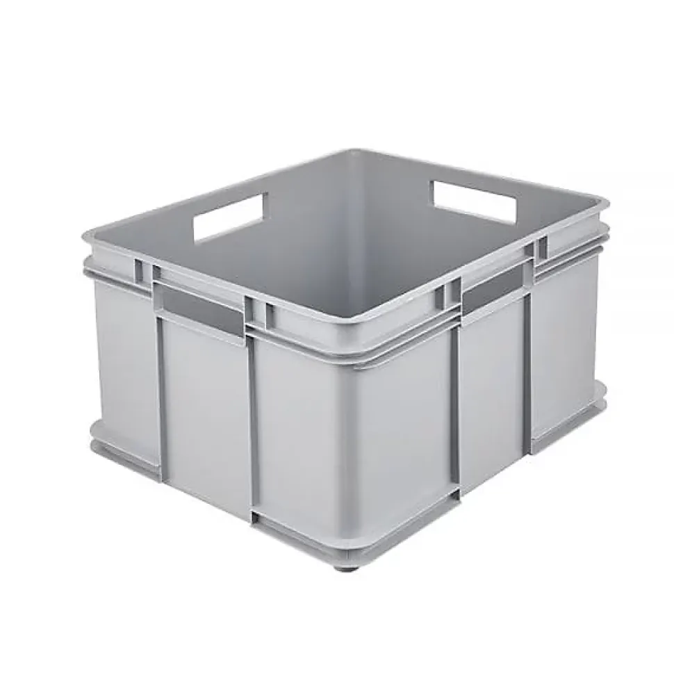 Grande Caisse empilable en plastique recyclé 54 litres - Gris Clair