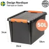 Grande Caisse Professionnelle solide avec couvercle 49 litres