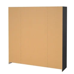 Grande Garde-robe Epipola, Meubles de chambre, Penderie de plain-pied, Placard à vêtements, 196x50 h200 cm, Gris