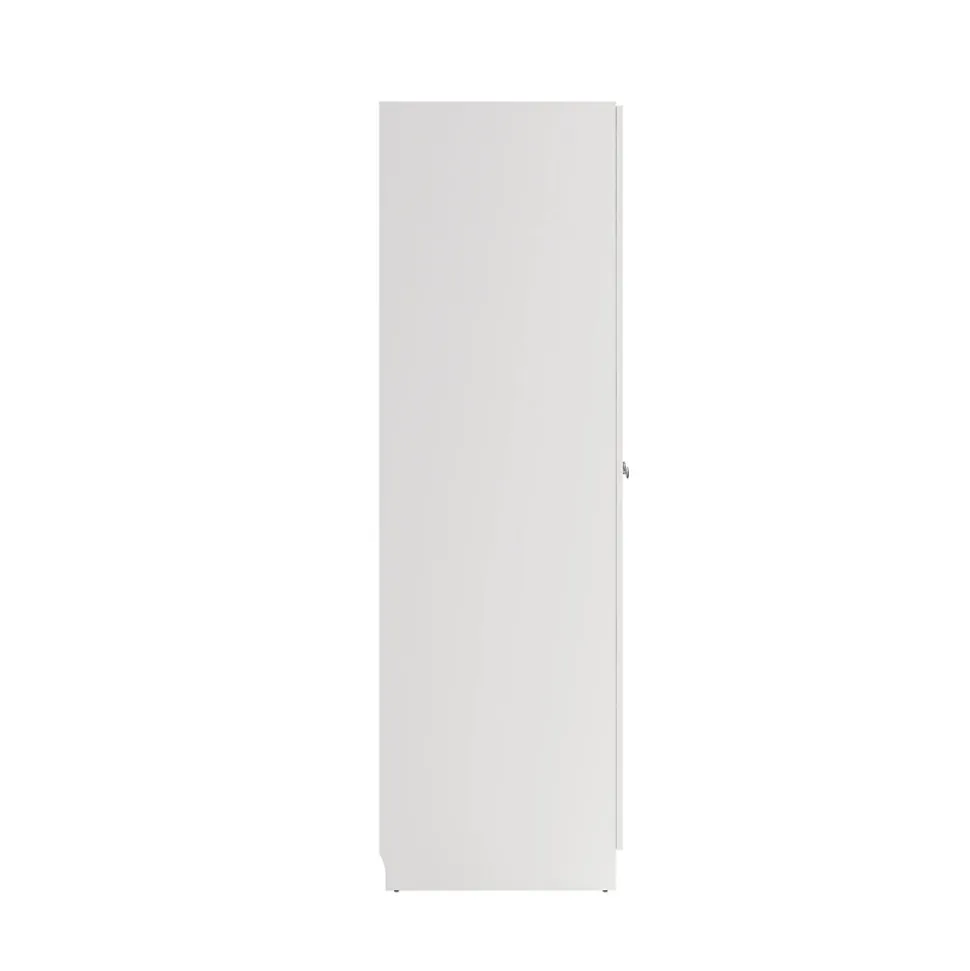 Grande Garde-robe Presidenti, Meubles de chambre, Penderie de plain-pied, Placard à vêtements, 196x62 h200 cm, Blanc