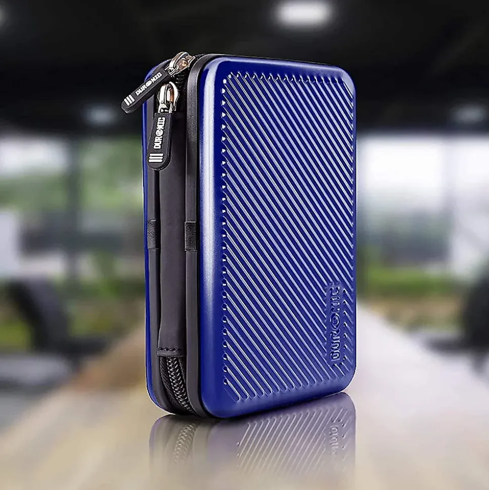 HDC3 BE Etui pour disque dur GPS liseuse batterie externe 11 x 16 cm Housse de protection antichoc rigide EVA Duronic