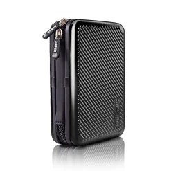 HDC3 BK Etui pour disque dur GPS liseuse batterie externe 11 x 16 cm Housse de protection antichoc rigide EVA Duronic