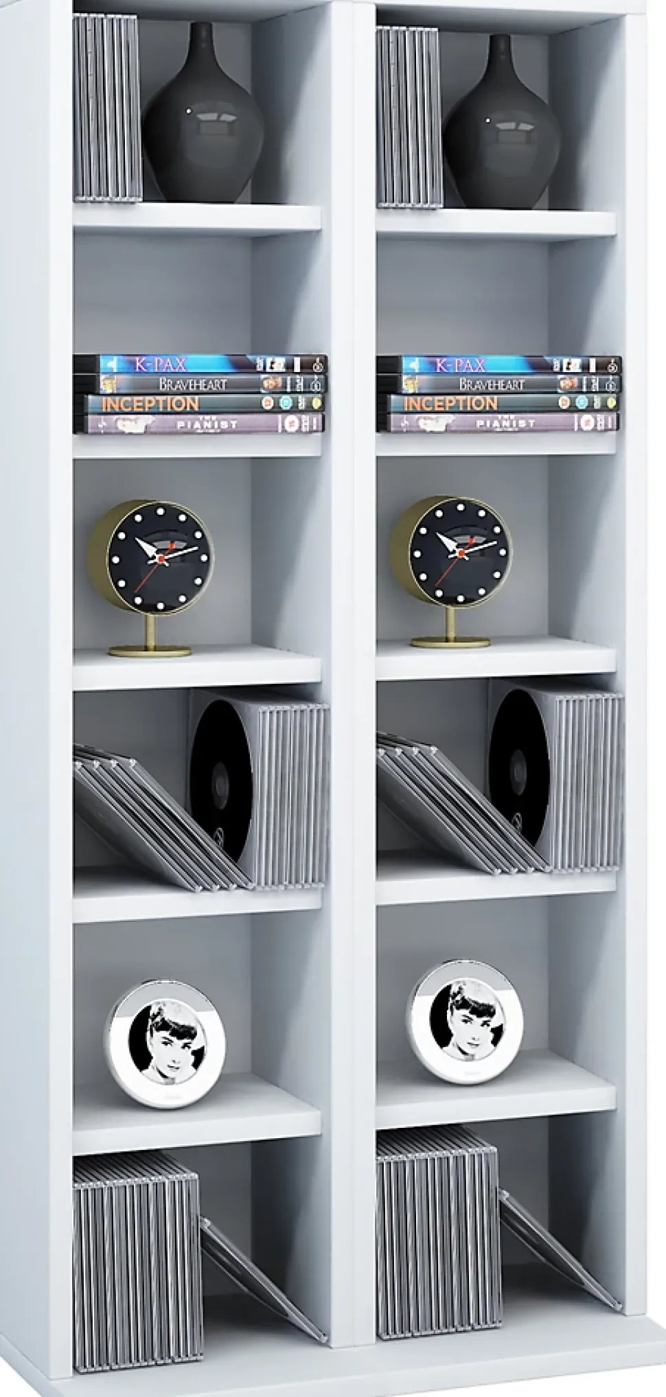 Holz CD DVD Stand Regal Schrank Milano