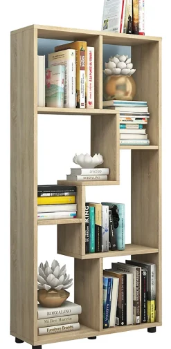 Holz Regal Raumteiler Bücherregal Blina