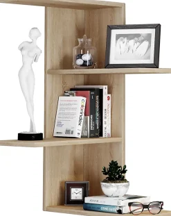 Holz Wandregal Eckregal Regal Balos