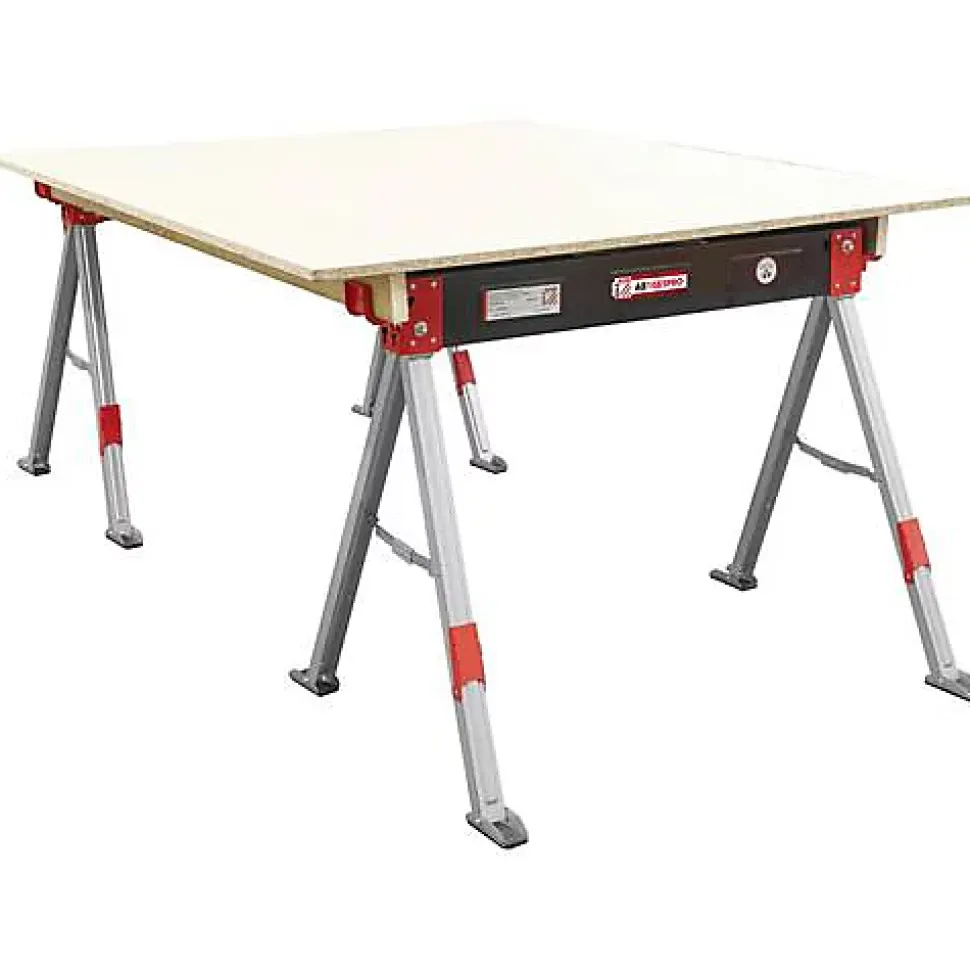 Holzmann AB1085PRO Tréteau pliable à hauteur réglable en aluminium, 1085x632mm, charge 590 kg