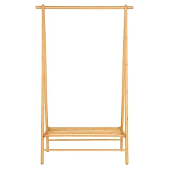 HOUSE NORDIC Manaus - Portant à vêtements en bambou nature 104 x 46 x 164 cm